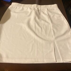 Elegant White Women's Skirt